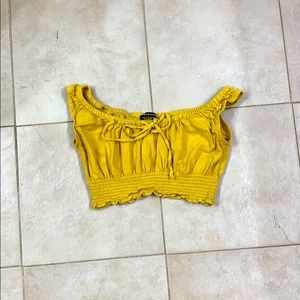 Brandy Melville Yellow Crop-Top